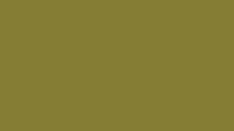 #847E34 color image