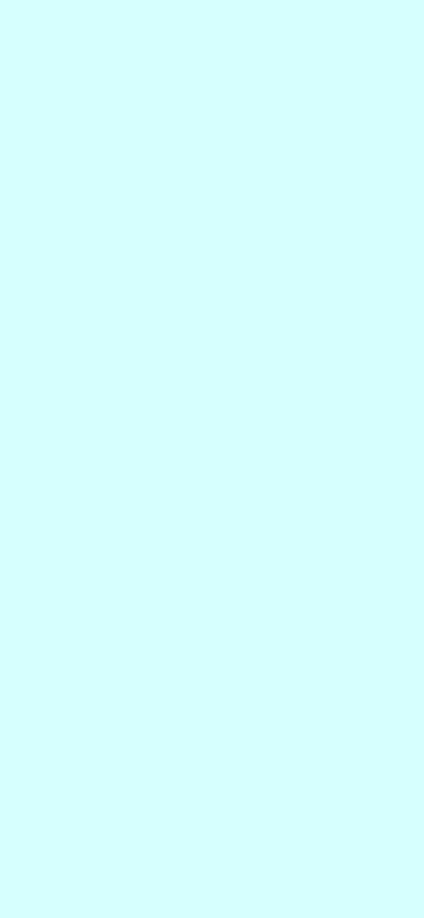 #D6FFFE - Very Pale Blue color image