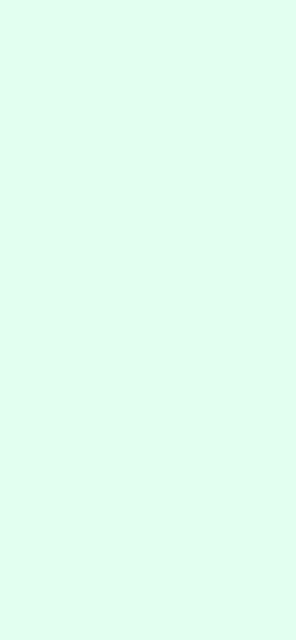 #E2FFF0 - Very Pale Spring Green color image