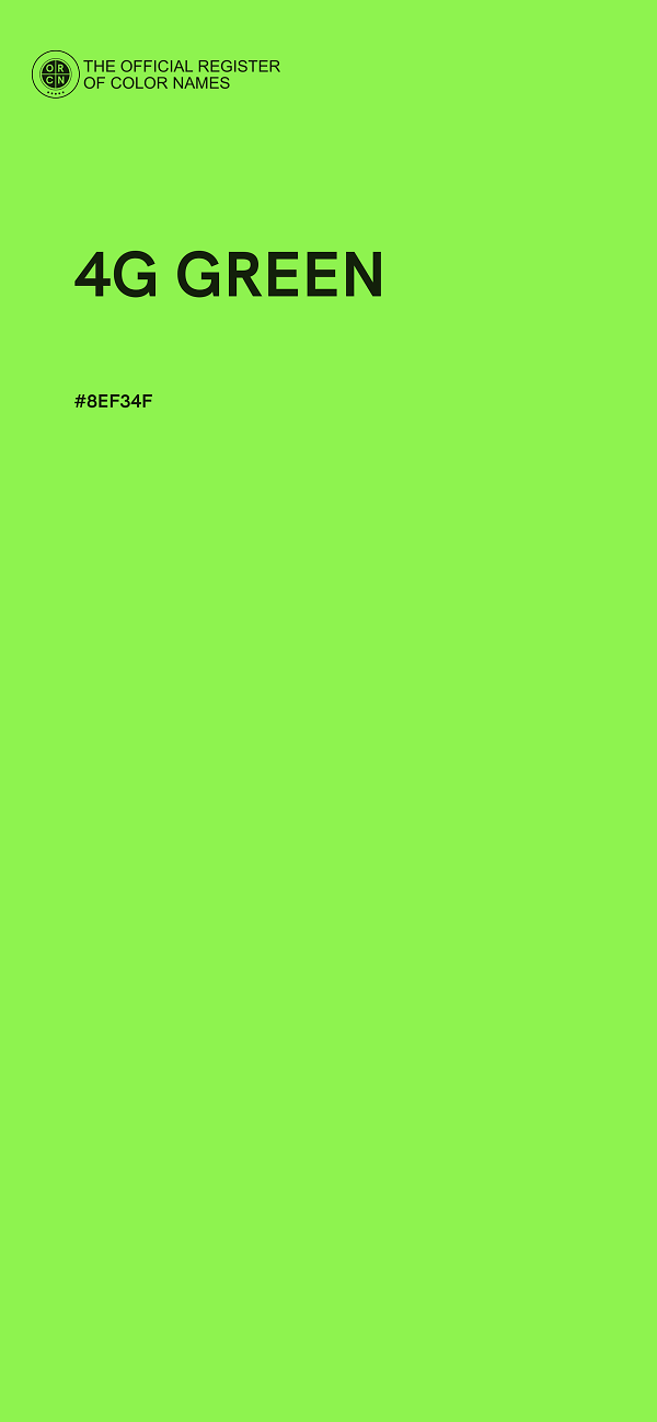 #8EF34F - 4G GREEN color image