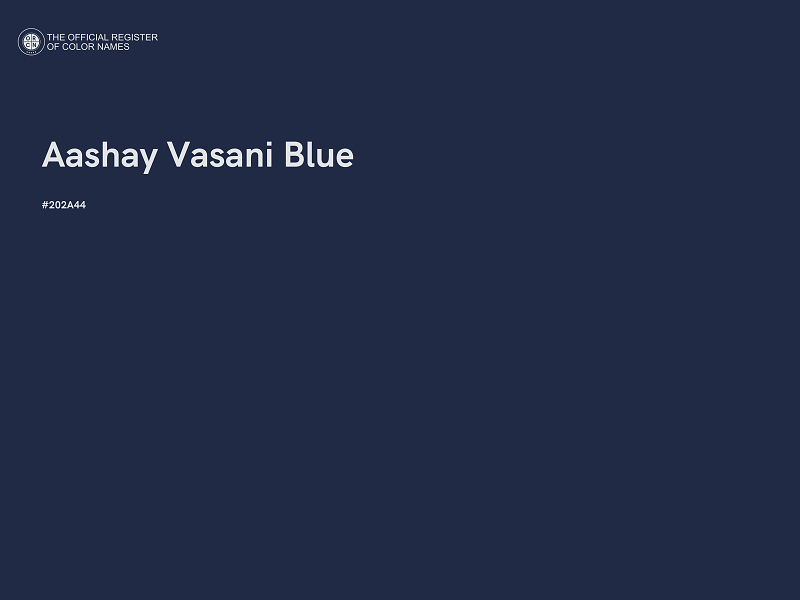 #202A44 - Aashay Vasani Blue color image
