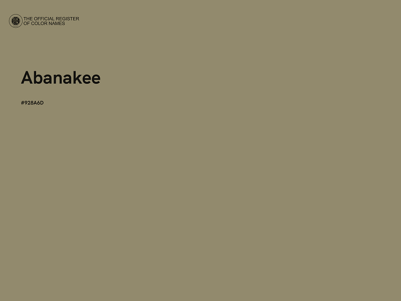 #928A6D - Abanakee color image