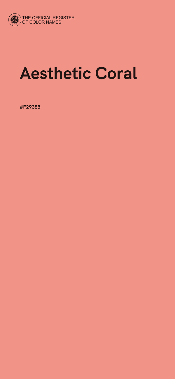 #F29388 - Aesthetic Coral color image