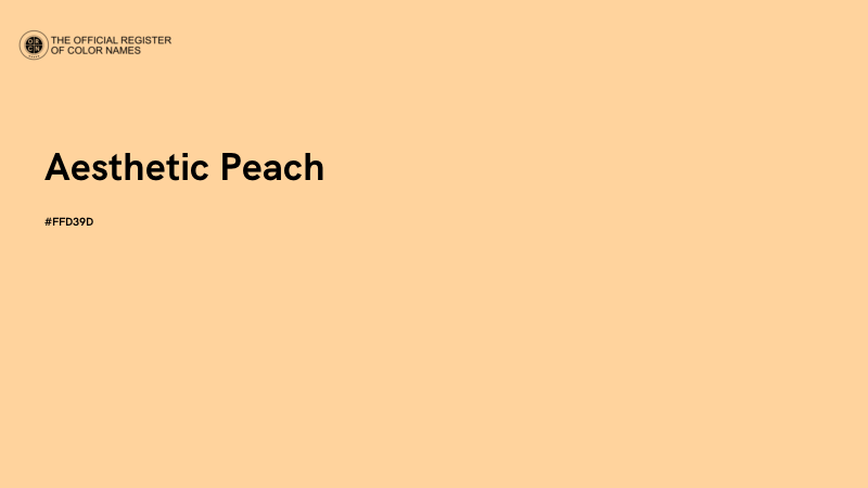 #FFD39D - Aesthetic Peach color image
