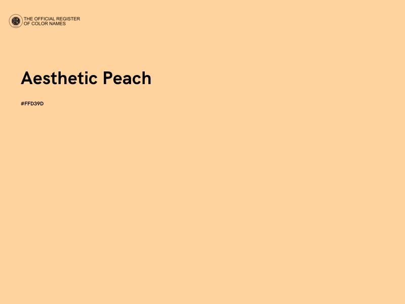#FFD39D - Aesthetic Peach color image