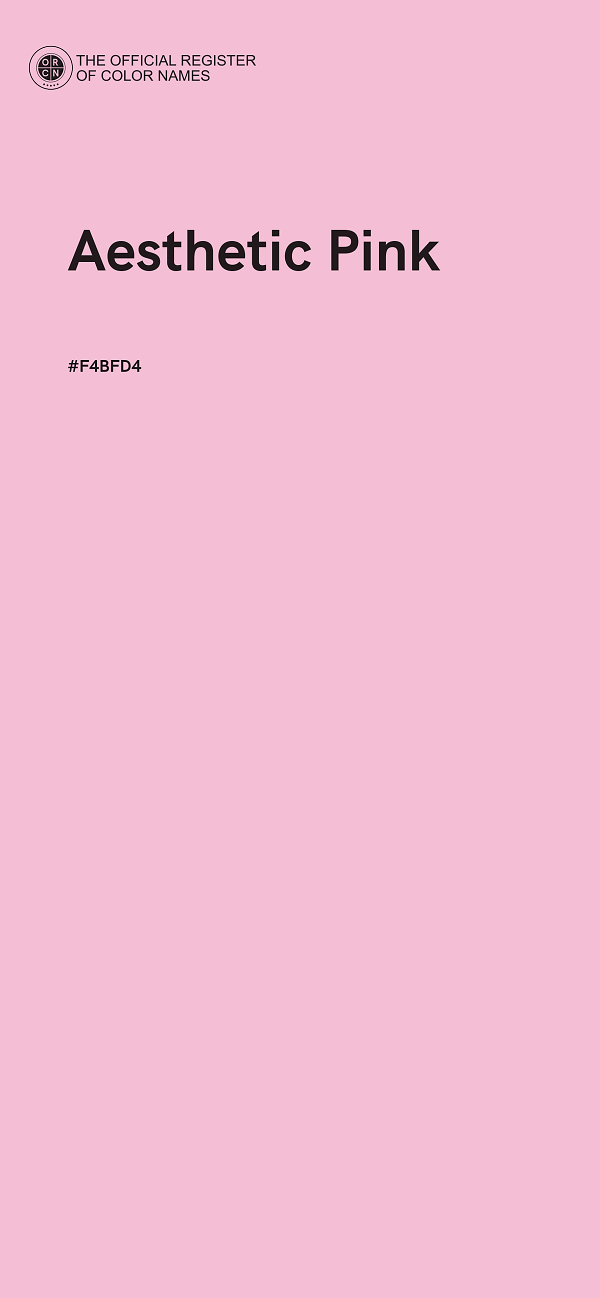 #F4BFD4 - Aesthetic Pink color image