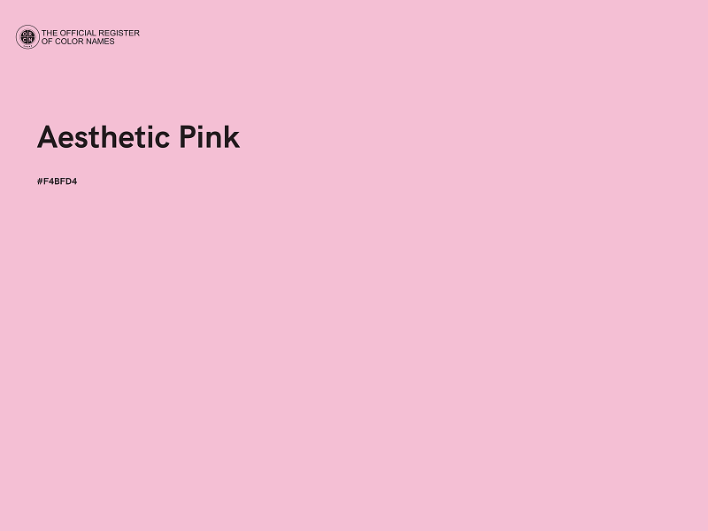 #F4BFD4 - Aesthetic Pink color image