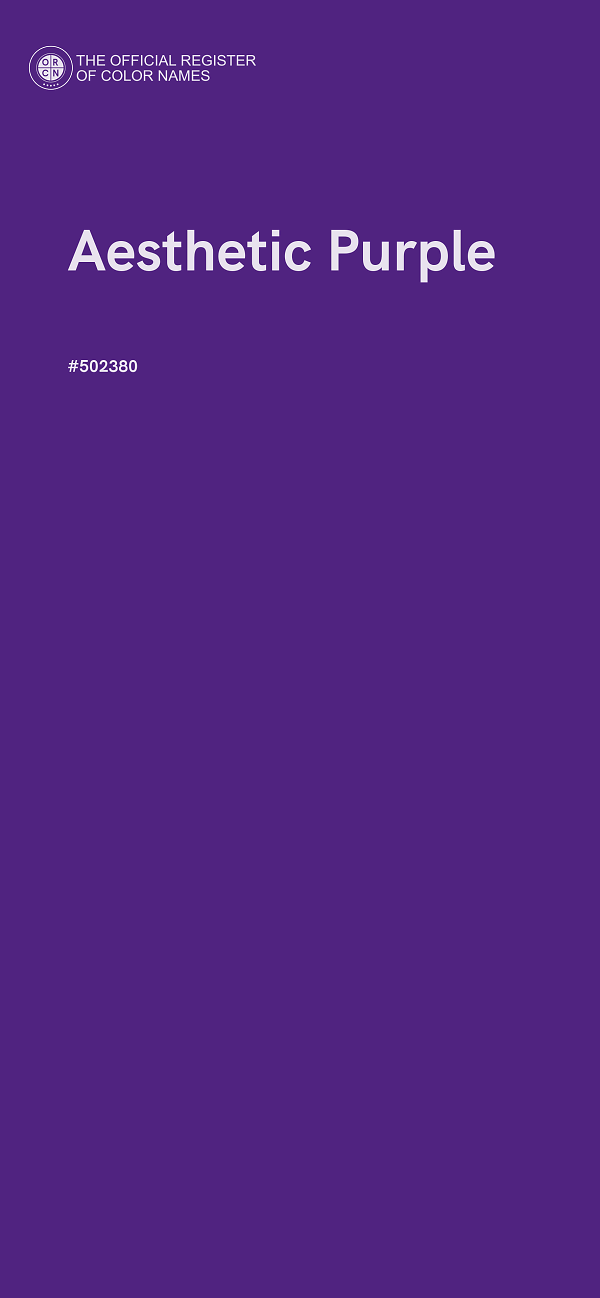 #502380 - Aesthetic Purple color image