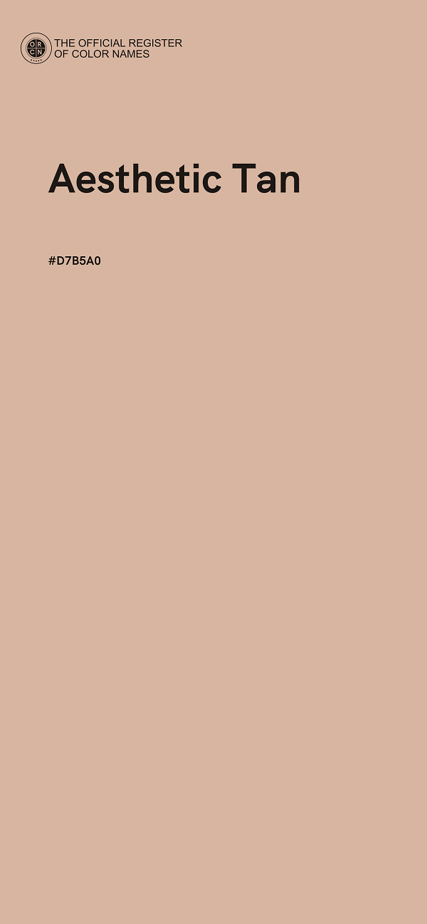 #D7B5A0 - Aesthetic Tan color image