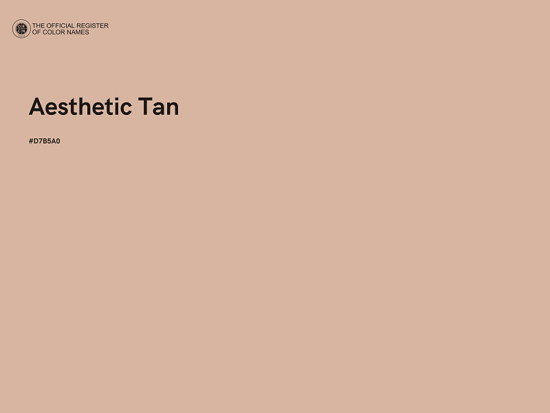 #D7B5A0 - Aesthetic Tan color image