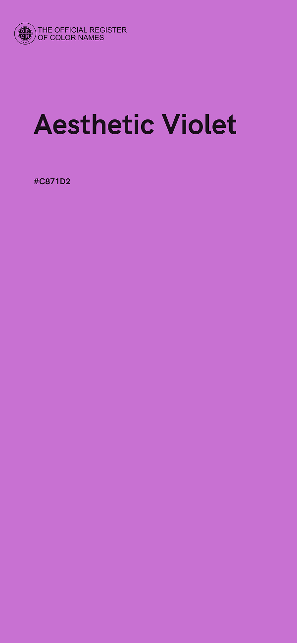 #C871D2 - Aesthetic Violet color image