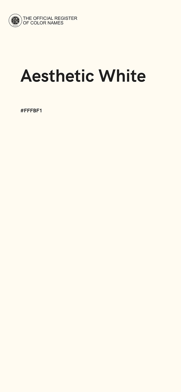 #FFFBF1 - Aesthetic White color image