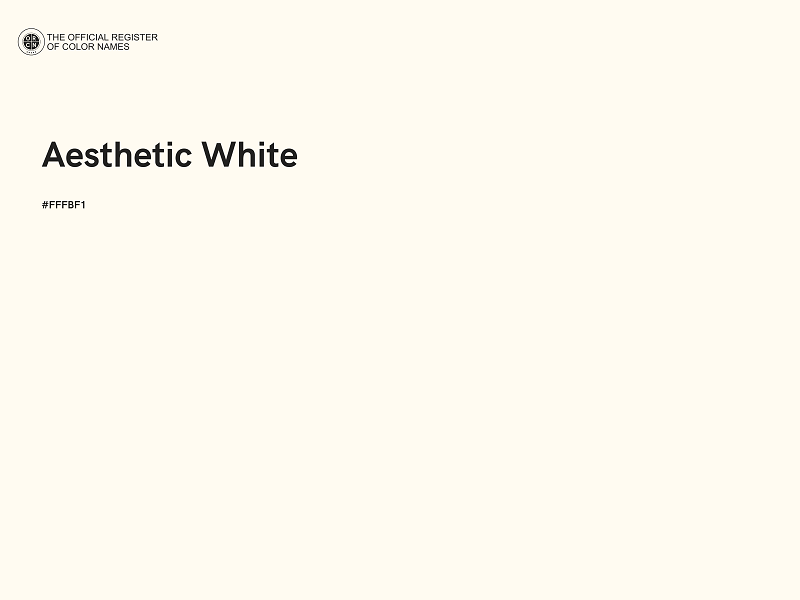 #FFFBF1 - Aesthetic White color image