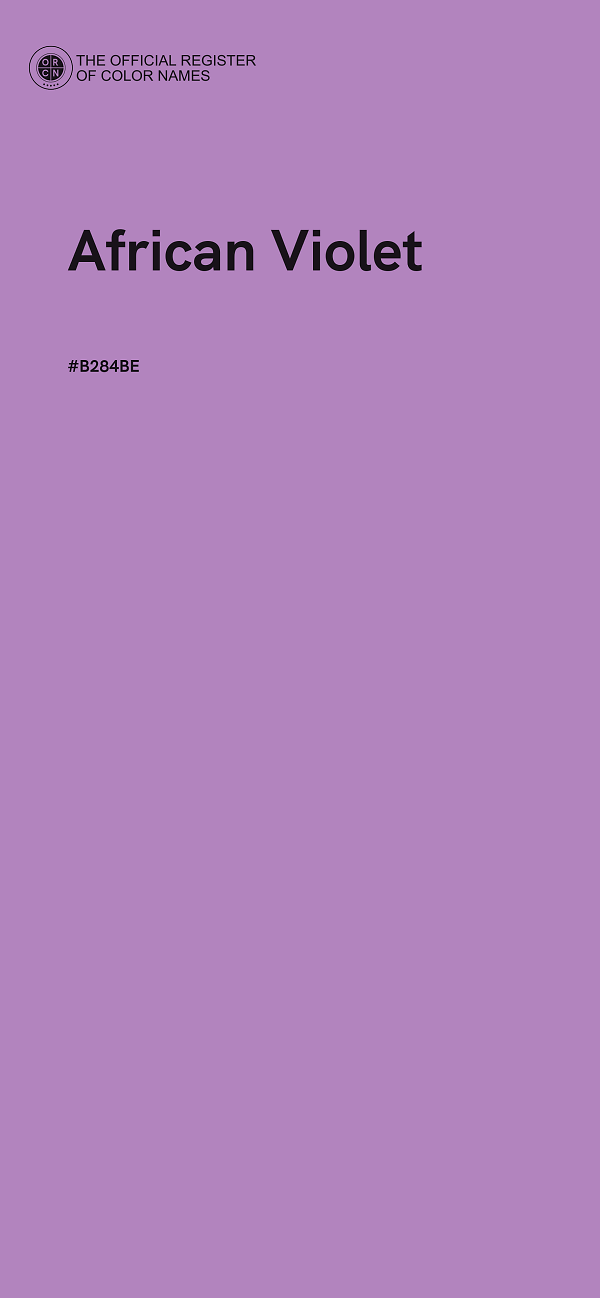 #B284BE - African Violet color image