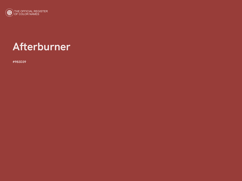 #983D39 - Afterburner color image