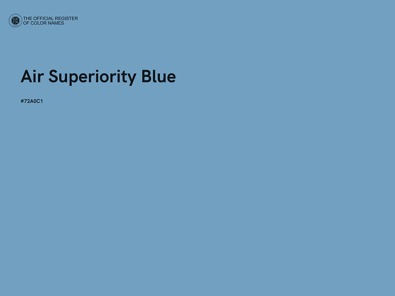 #72A0C1 - Air Superiority Blue color image