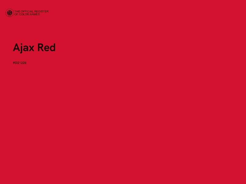 #D2122E - Ajax Red color image