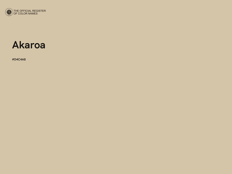 #D4C4A8 - Akaroa color image