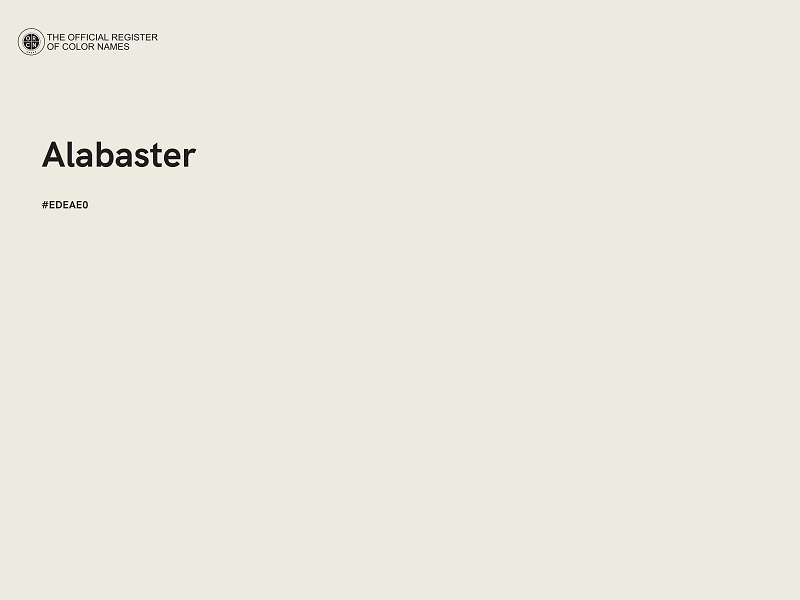 #EDEAE0 - Alabaster color image