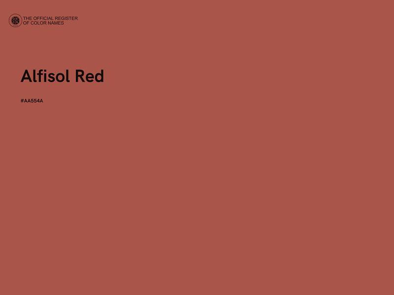 #AA554A - Alfisol Red color image