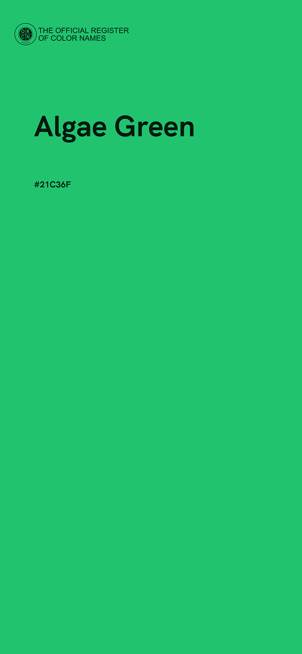 #21C36F - Algae Green color image