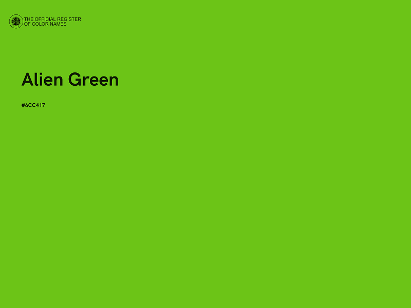 #6CC417 - Alien Green color image