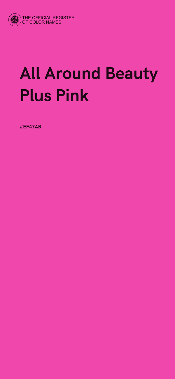 #EF47AB - All Around Beauty Plus Pink color image