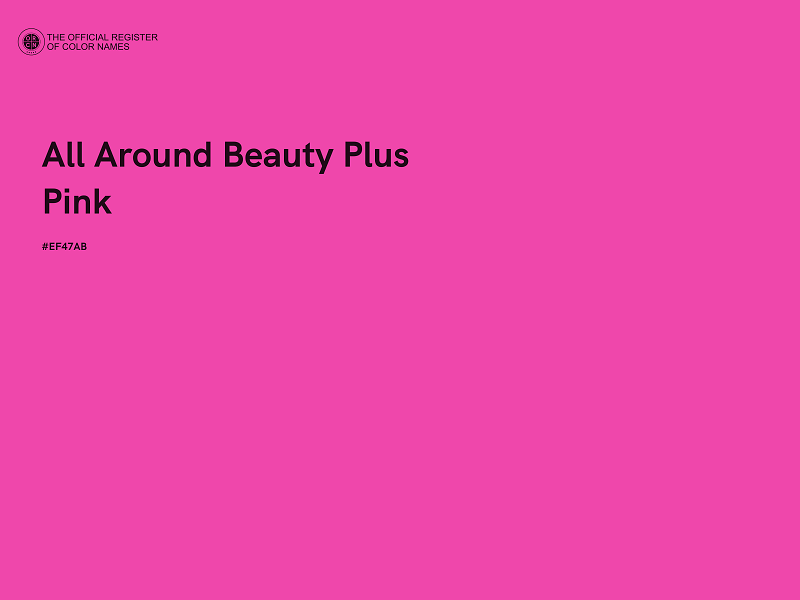 #EF47AB - All Around Beauty Plus Pink color image