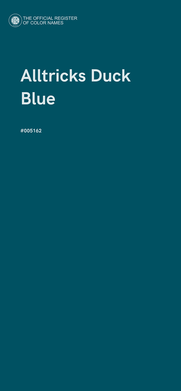 #005162 - Alltricks Duck Blue color image
