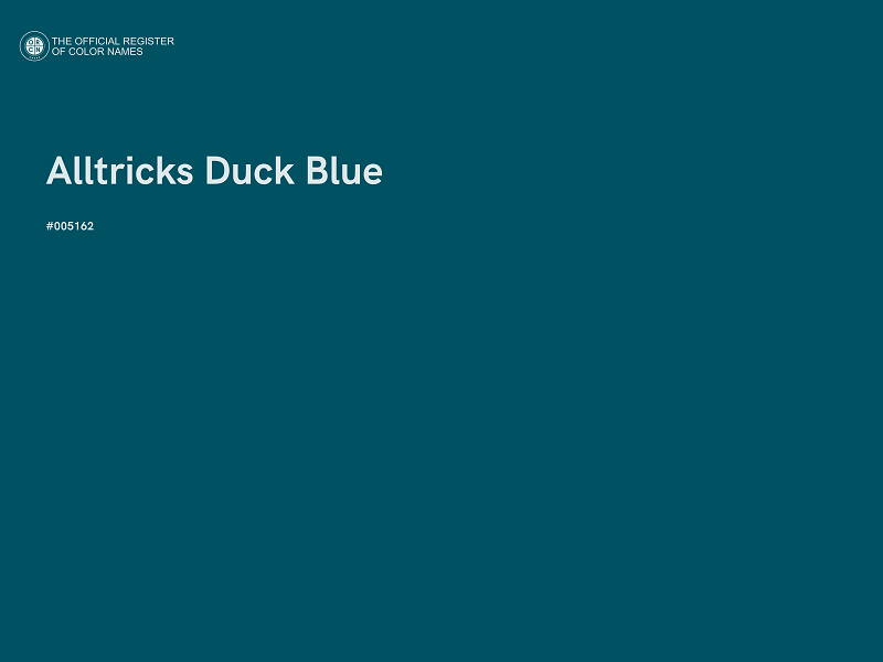 #005162 - Alltricks Duck Blue color image