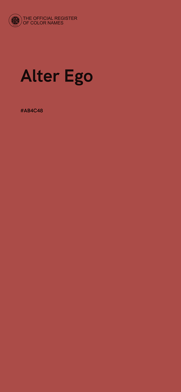 #AB4C48 - Alter Ego color image