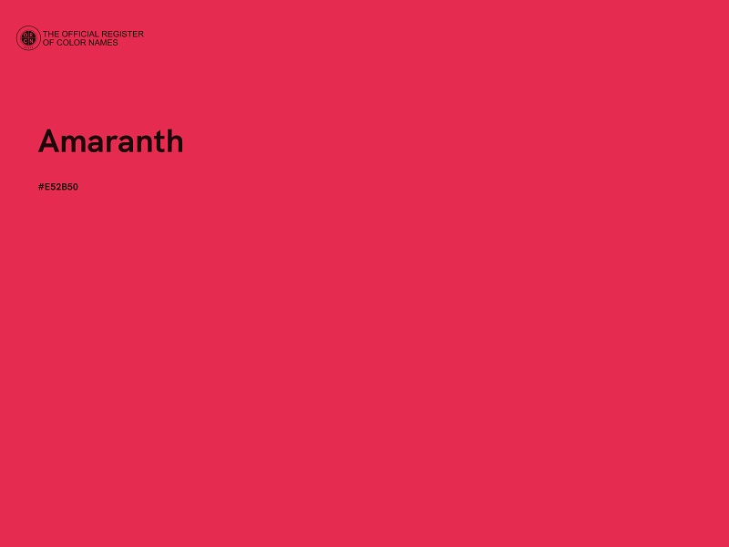 #E52B50 - Amaranth color image