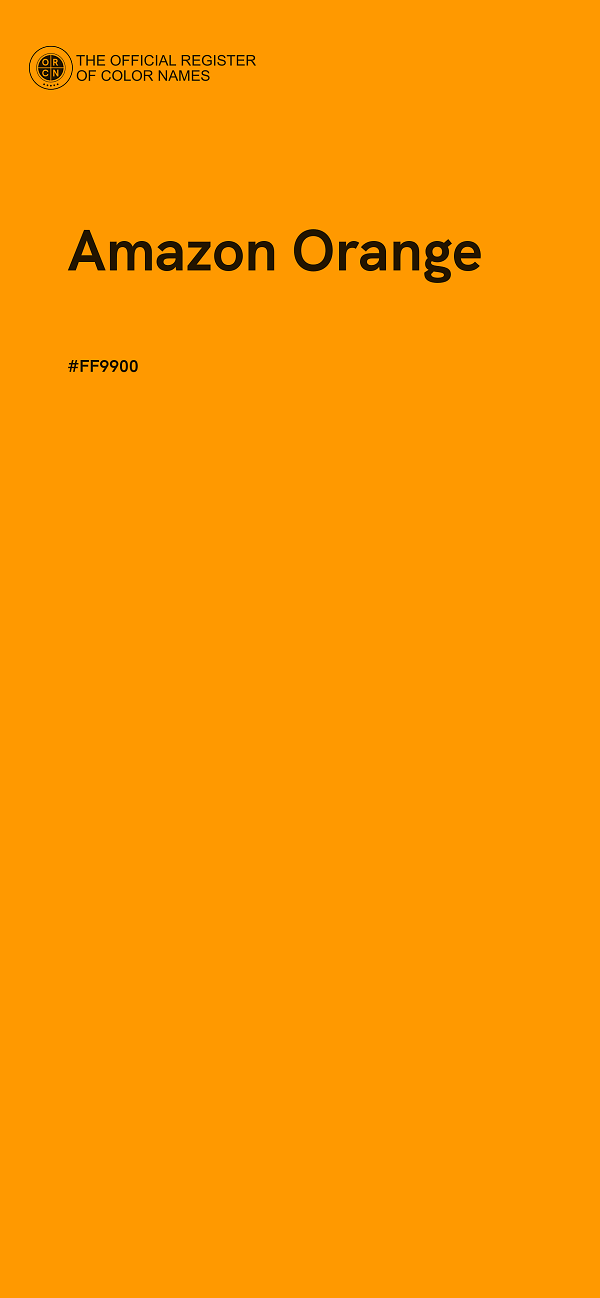 #FF9900 - Amazon Orange color image