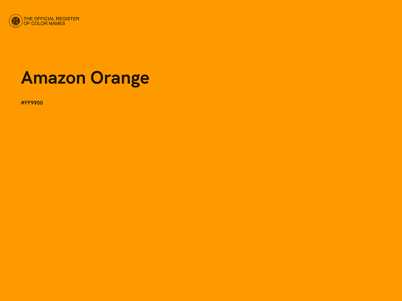 #FF9900 - Amazon Orange color image