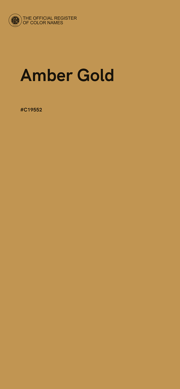 #C19552 - Amber Gold color image