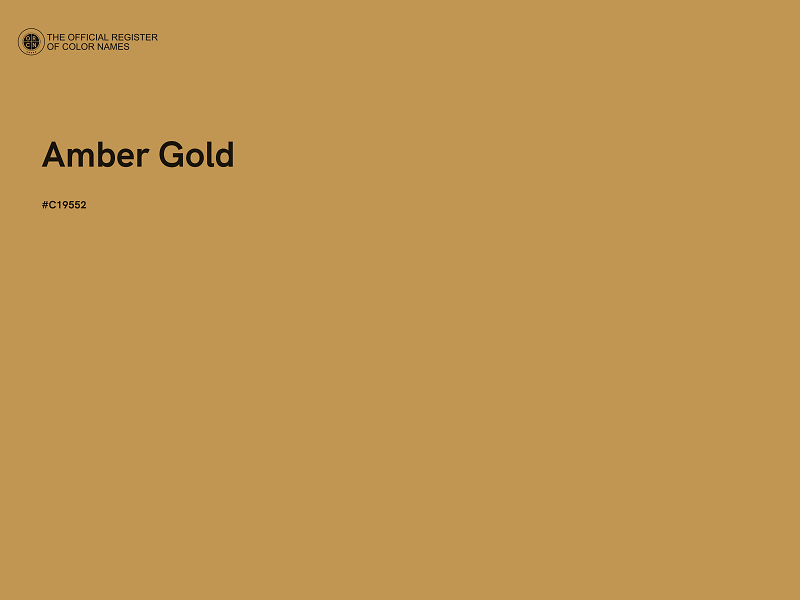 #C19552 - Amber Gold color image