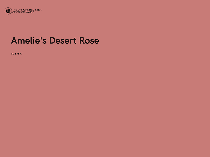 #C87B77 - Amelie's Desert Rose color image