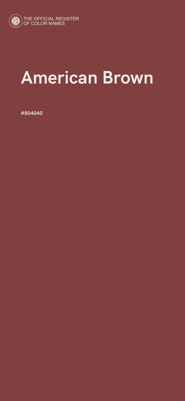 #804040 - American Brown color image