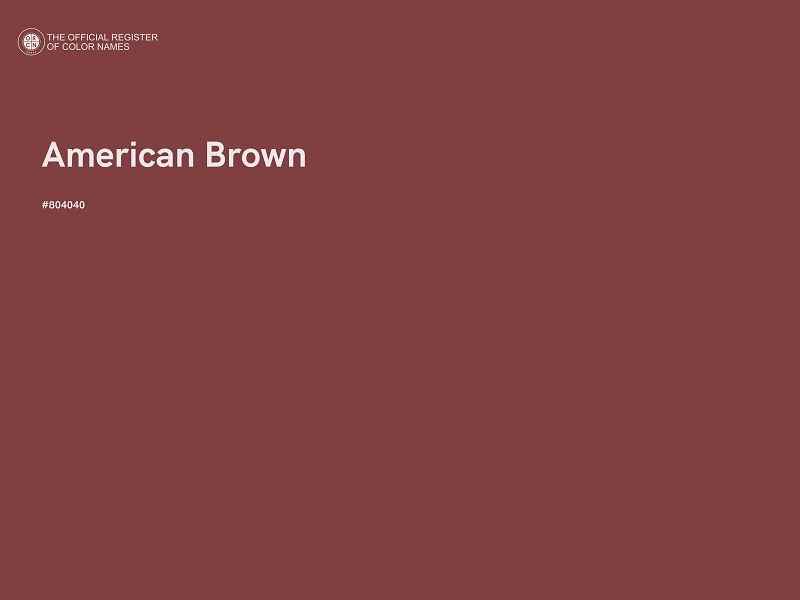#804040 - American Brown color image