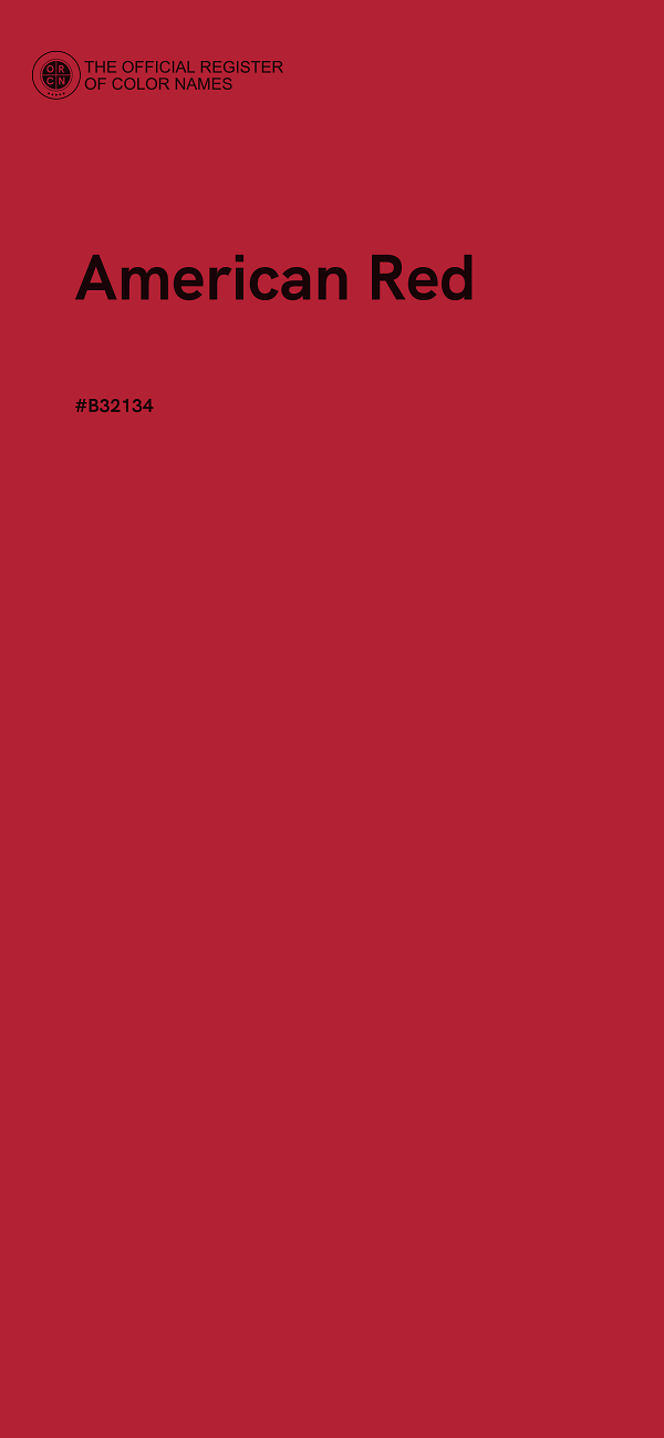 #B32134 - American Red color image