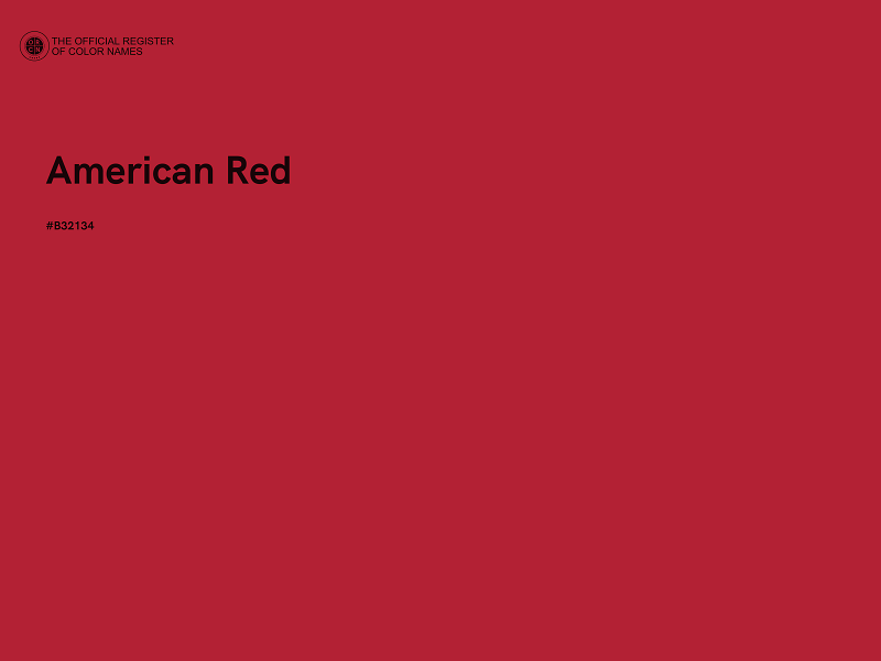 #B32134 - American Red color image