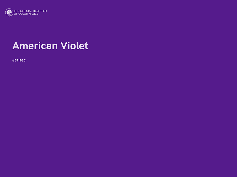 #551B8C - American Violet color image