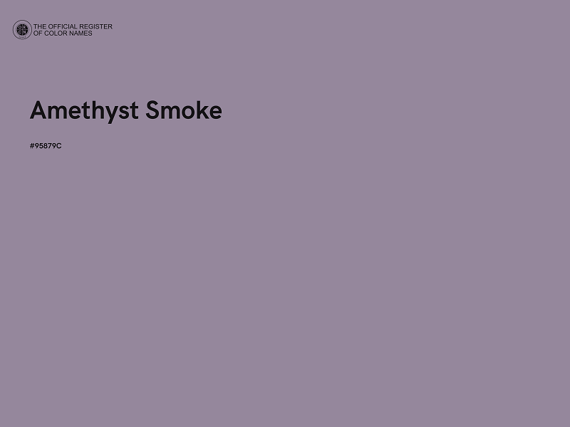 #95879C - Amethyst Smoke color image