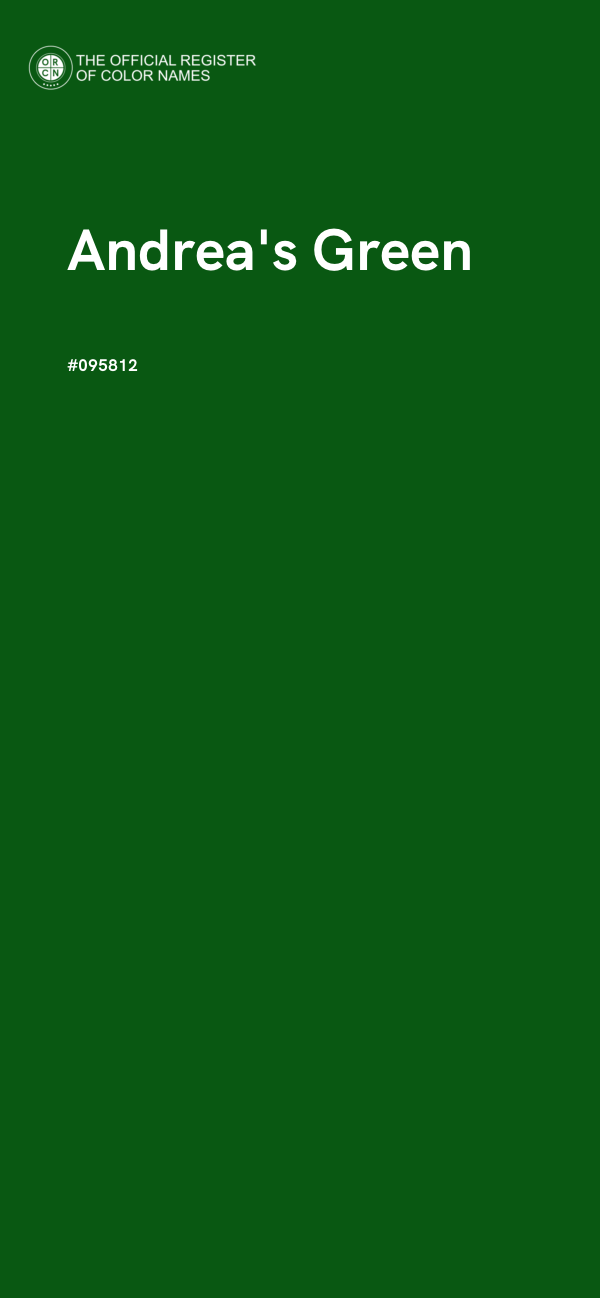 #095812 - Andrea's Green color image