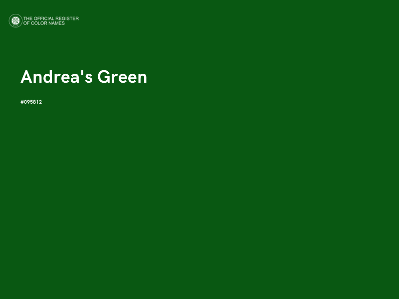 #095812 - Andrea's Green color image