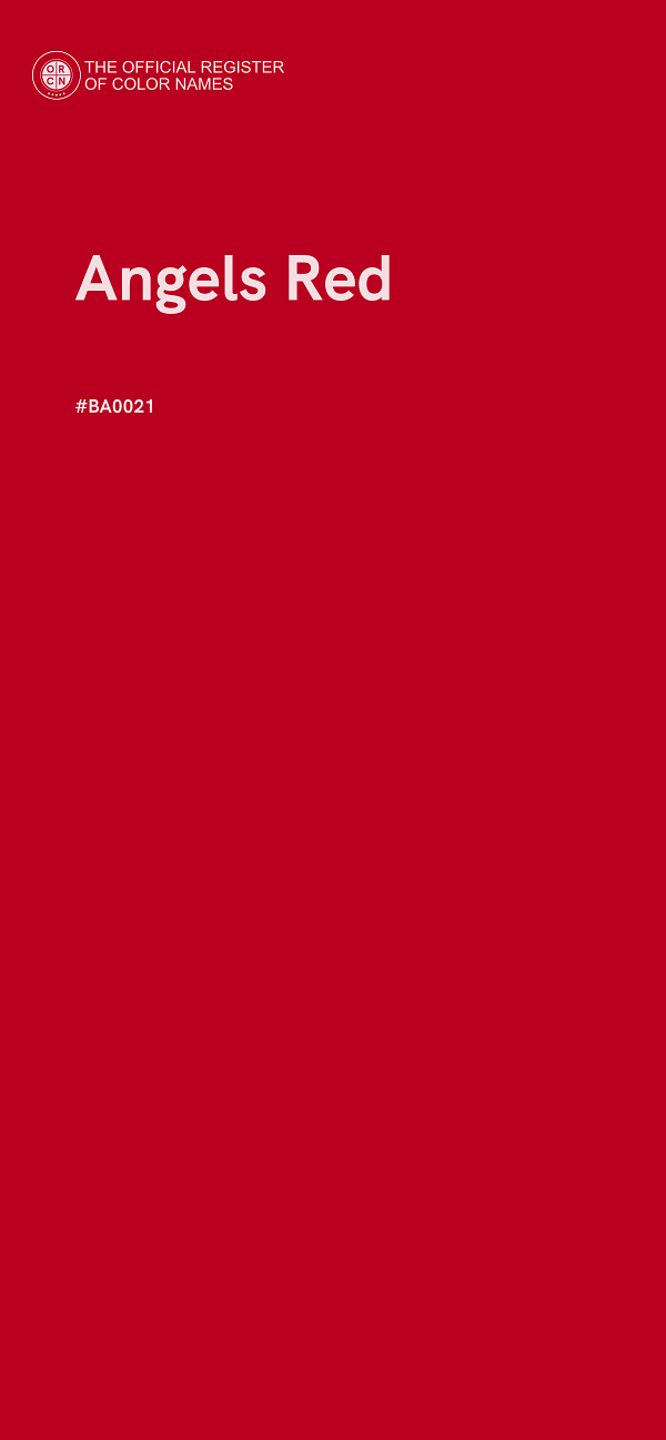 #BA0021 - Angels Red color image