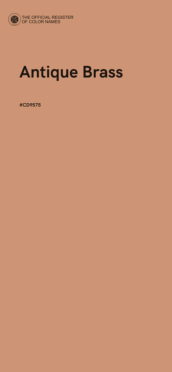#CD9575 - Antique Brass color image