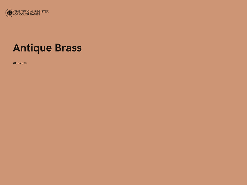 #CD9575 - Antique Brass color image