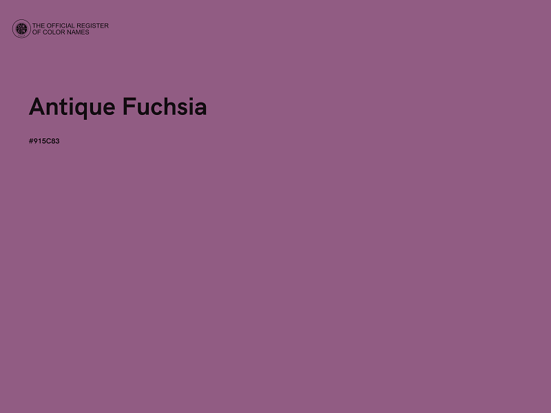 #915C83 - Antique Fuchsia color image
