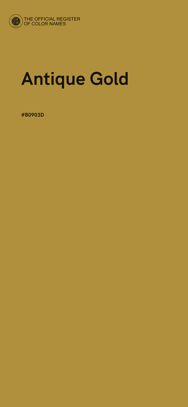 #B0903D - Antique Gold color image